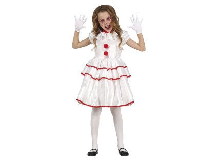 Costum pentru fete - Clovn alb