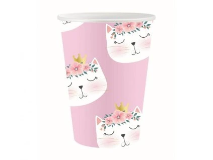 Papierové poháre - Mačka 250 ml