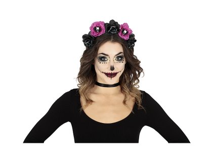 Bentiță - Catrina, flori negre și mov