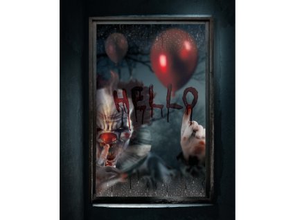 Decorațiune pentru fereastră - Pennywise Hello