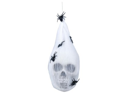 Decorațiune - Craniu în pânză 25 cm