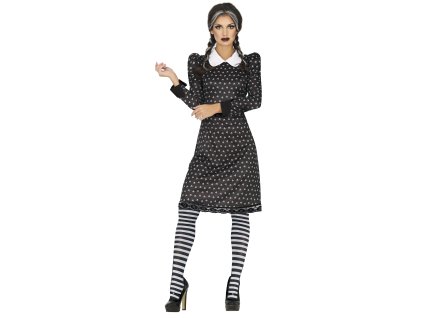 Costum pentru femei - Rochie Wednesday cu imprimeu