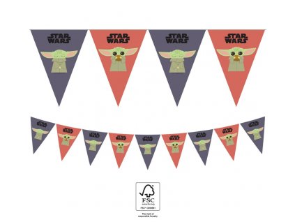 81737 banner vlajky star wars mandalorian