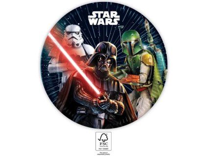 Kompostovateľné taniere - Star Wars galaxy 8 ks
