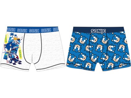Boxeri pentru băieți - Sonic, gri