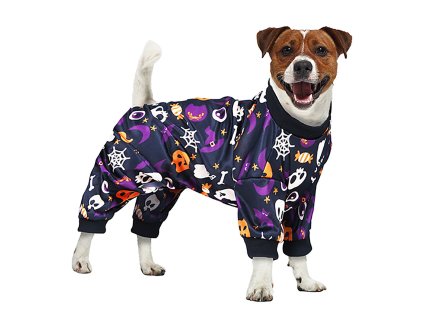 Overal pre psov - Halloween (Costum pentru câini S)