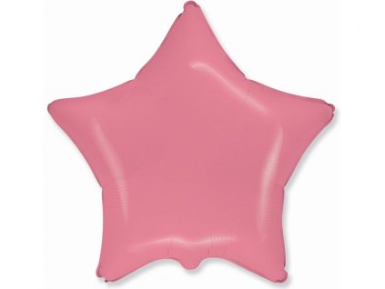 87408 foliovy balon hviezda pastel cervene 45 cm