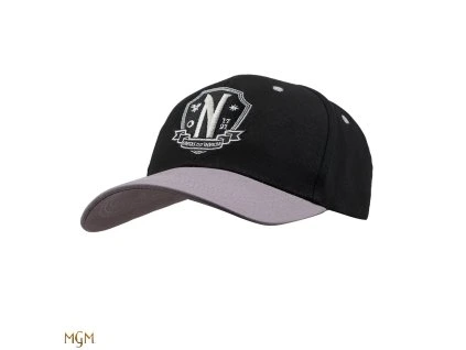 Šiltovka - Wednesday, Nevermore sivá