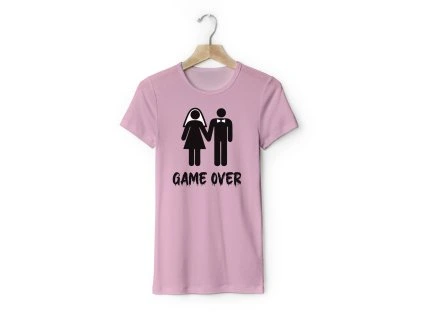 Párové tričko dámske - Game Over