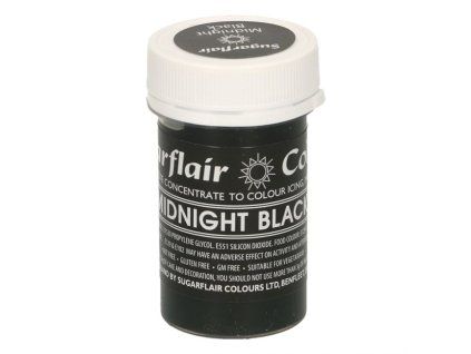 Gélová farba Midnight Black - čierna 25 g
