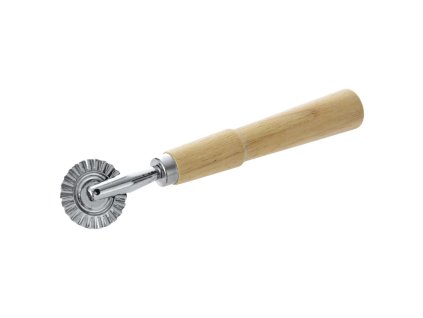 Rola zimtata pentru taiat aluat - lemn / metal Ø 3 cm