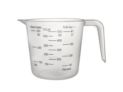 Cană gradată cu imprimeu de 0,5 l