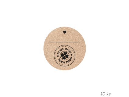 Samolepky korok HOMEMADE 10 ks