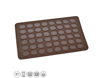 Formă din silicon pentru macaroons - maro