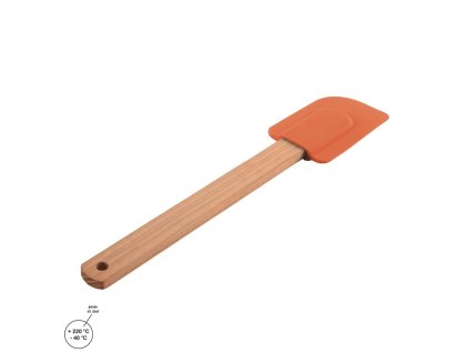 Spatulă bucătarie - lemn / silicon 26 cm