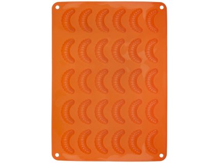Forma din silicon portocalie - cornulete 30 buc