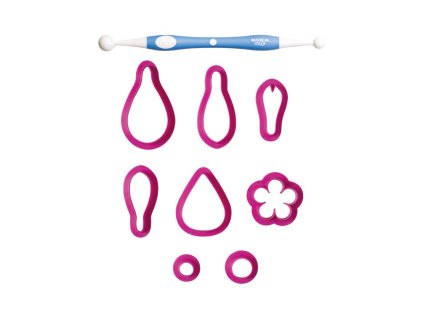 Set decupatoare și ustensile - Flori de primăvară 9 buc