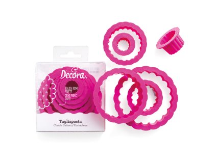 Set decupatoare cerc ondulat 6 buc