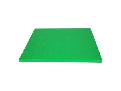 Platformă pătrată pentru tort - verde 30,5 cm