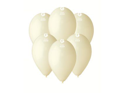 Balón pastelový - Krémový 26 cm 100 ks