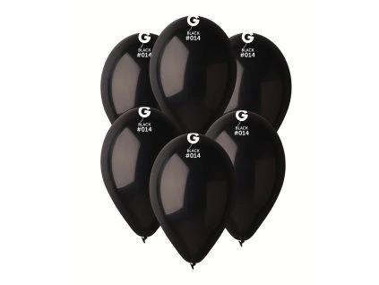 Balón pastelový - Čierny 30 cm 100 ks