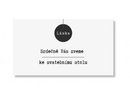 Card invitație masa festivă - Minimalism Iubire