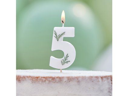 Narodeninová sviečka 5 - Nature