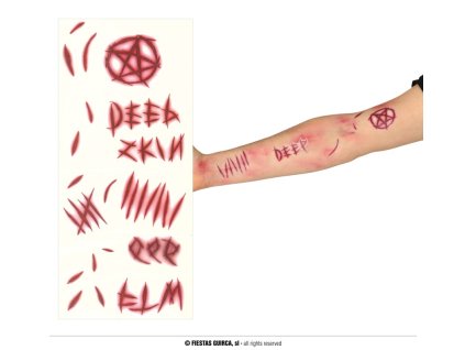 Set tatuaje adezive - Demon 30 x 14 cm