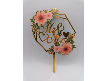 Zápich - Mr & Mrs kvety