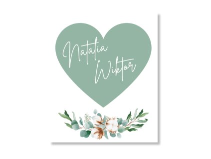 Visačka na darček - Mint folk