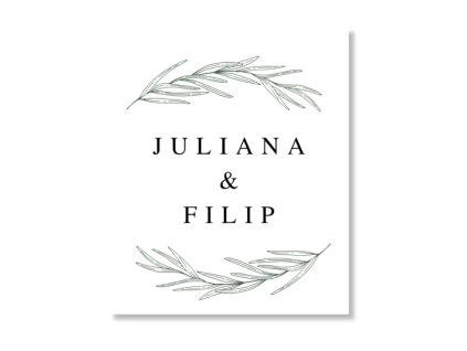 Visačka na darček - Rosemary