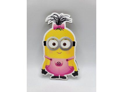 Magnet pentru tort - Minion roz
