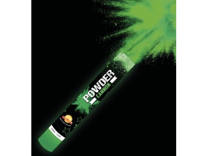 Práškové konfety - Zelené 30 cm