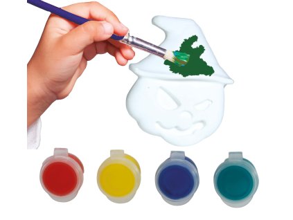 Set DIY pentru pictură cu culori - Dovleac cu pălărie