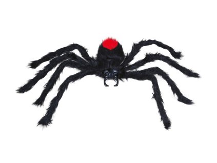 Decorațiune - Păianjen negru păros 60 cm