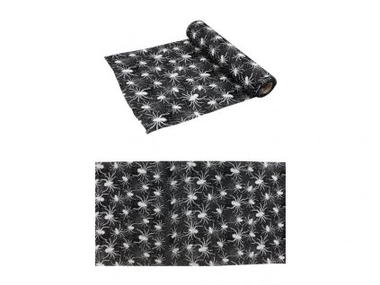 Behúň na stôl - Strieborné pavúky