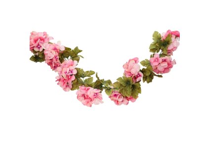 light pink hydrangea garland 220cm