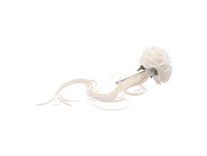 bunch of 3 ivory roses 16cm x 10cm x 70cm