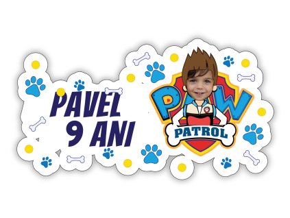 Suport personalizat pentru farfurie - Paw Patrol