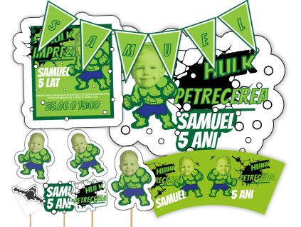 Set zi de naștere personalizat – Avengers