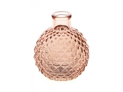 old pink glass vase josephine dia 8cm x 9 5cm