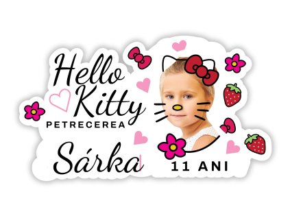 Set zi de naștere personalizat - Hello Kitty