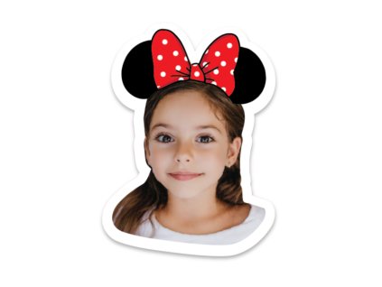 Topper personalizat pentru tort - Minnie Mouse