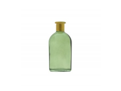 97112 1 sklenena vaza mini rosy olivova 6 5 x 13 cm