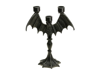 resin bat candle holder for 3 candles 21 x 10 x 28cm