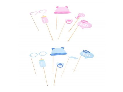 kit photobooth boy or girl 12pcs