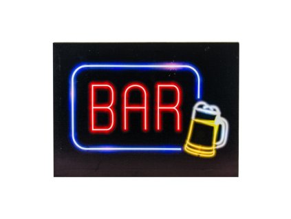 tableau lumineux bar 16 leds 30cm x 40cm x 2 8cm