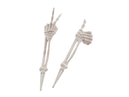 plastic arm skeleton stakes to be planted 2 ass 45cm