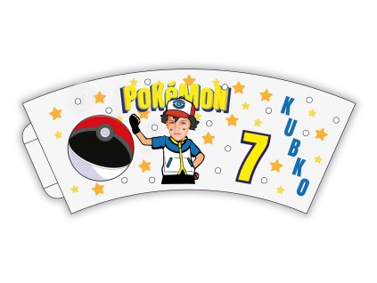 Pahare din hârtie personalizate 6 buc - Pokémon