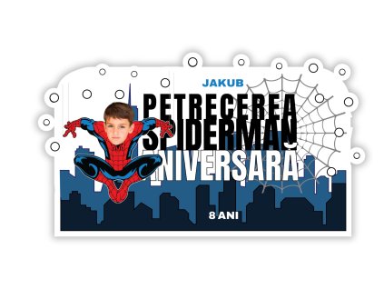 Suport personalizat pentru farfurie - Spiderman